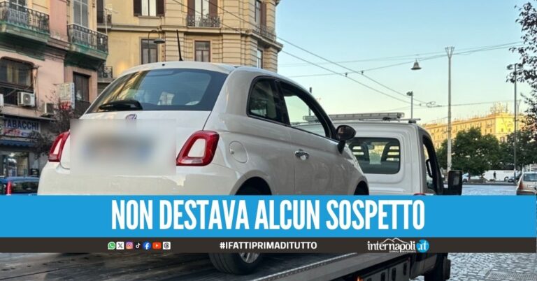 Girava con una Fiat 500 rubata a Bari, fermato a Napoli grazie alla targa
