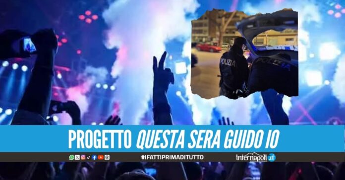 Discoteca gratis a Coroglio, la polizia regala gli ingressi ai guidatori sobri