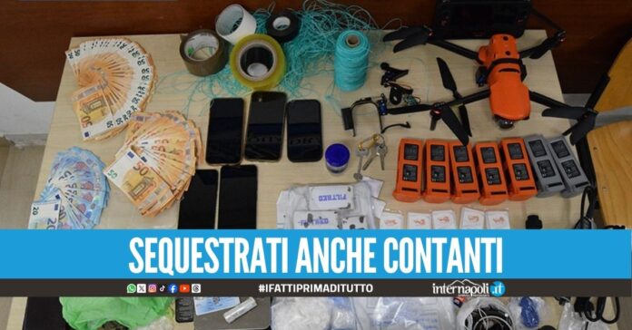 Volevano consegnare droga e sim in carcere, presi 2 'dronisti' di Salerno
