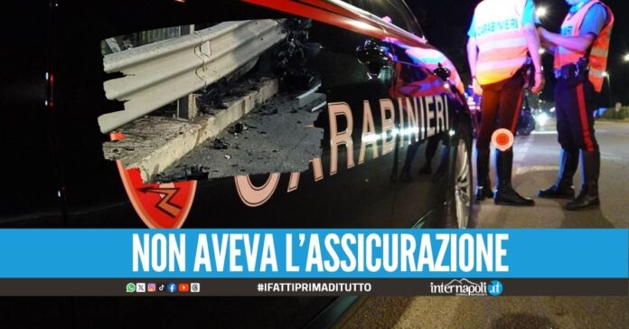 Fugge all'alt e si schianta a Giugliano, arrestato automobilista 31enne