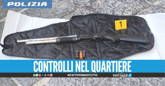 Blitz dei Falchi a Forcella, sequestrato un fucile con munizioni