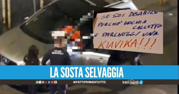 Parcheggia con il tesserino dei disabili, beccato giocatore di calcetto al Vomero
