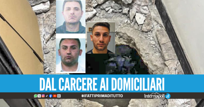 Giugliano. Rapina con la tecnica della banda del buco, in tre ai domiciliari