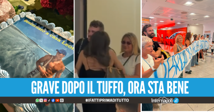 Operato dopo un tuffo in Brasile, Marco torna a Napoli tra commozione e abbracci