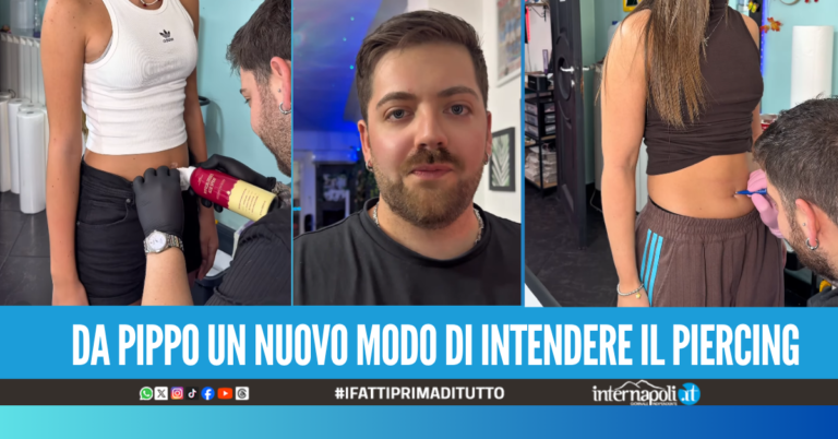 Pippo conquista i social influencer e creator scelgono il piercer di Napoli