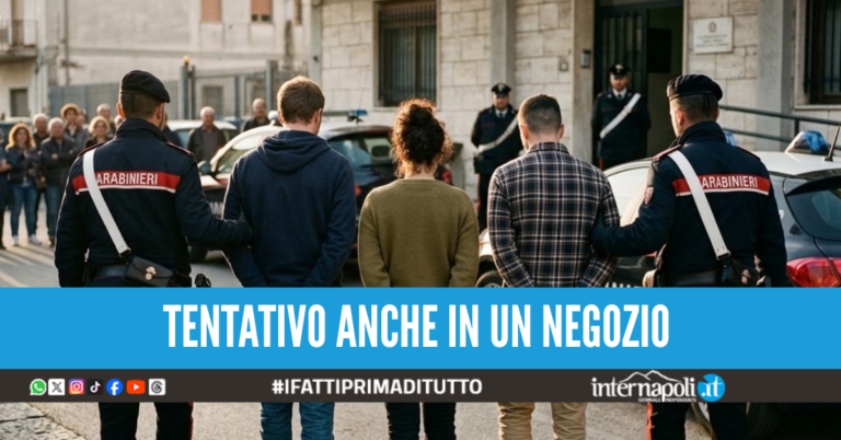 Marigliano, minaccia un anziano con un coltello per 10 euro: arrestata con due complici