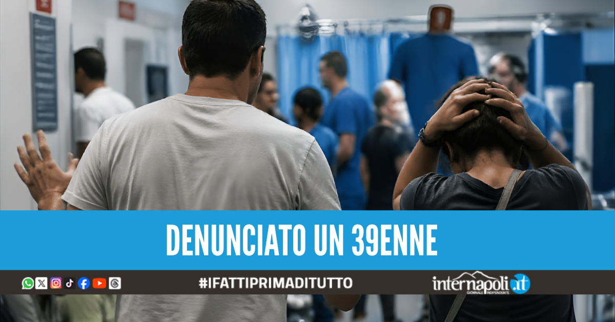 Giugliano, aggredisce la moglie e poi minaccia il personale del pronto soccorso