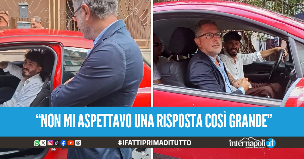 Ricomprata l’auto a Raffaele, ignoti avevano incendiato la vettura al disabile dopo la sua denuncia