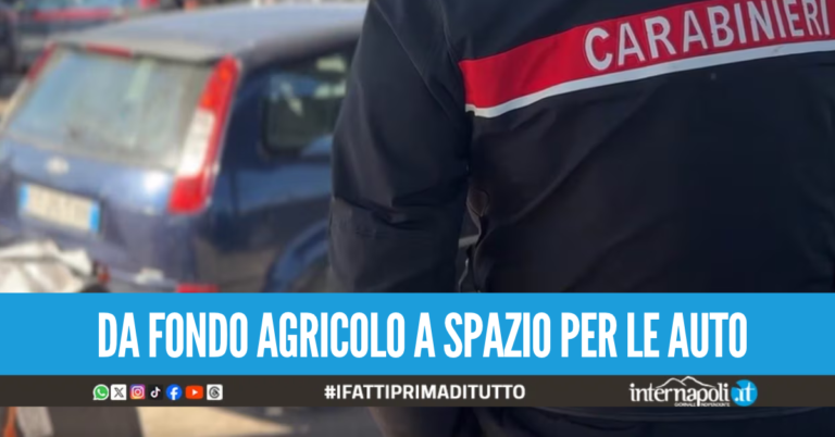 Parcheggio abusivo ricavato nell'uliveto, scatta il sequestro a Sorrento