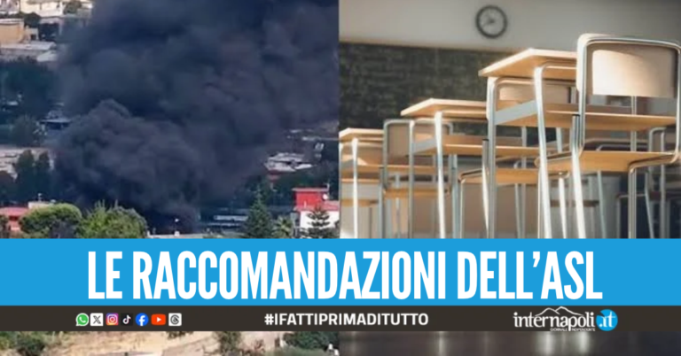 Scuole chiuse a Pianura dopo l'incendio all'isola ecologica, arriva l'ordinanza