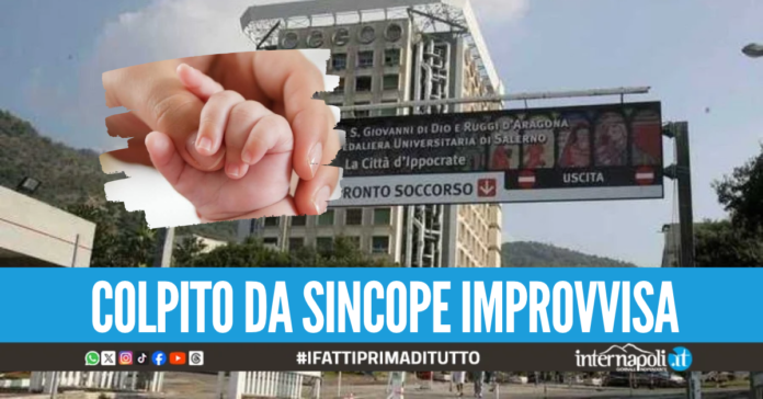 Si sente male e perde conoscenza, neonato di 1 mese salvato in ambulanza a Salerno
