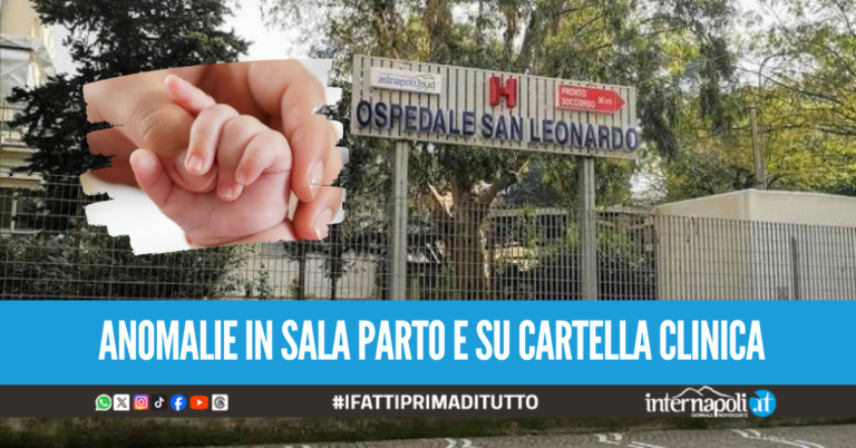 Neonato morto dopo il parto a Castellammare, primario ai domiciliari e tre medici indagati