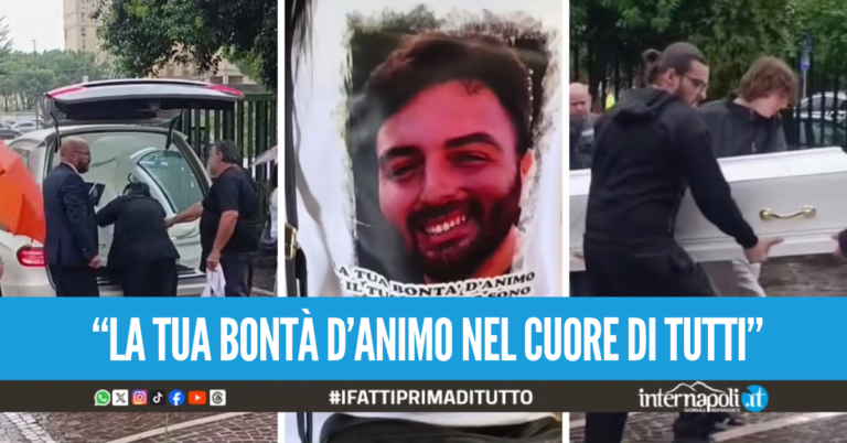 Lacrime al funerale di Pasquale Amato, il 32enne morto sulla Circumvallazione Esterna