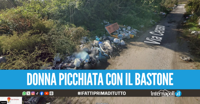Sversavano rifiuti in strada nel Napoletano, aggrediscono mamma e figlio che volevano fermarli