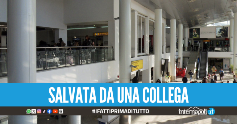Choc a Capodichino, tenta di strangolare la hostess al check-in col filo del telefono