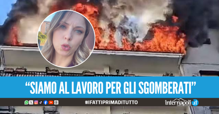Fiamme nel rione 219 a Melito, la sindaca rassicura: "Domani scuole regolarmente aperte"