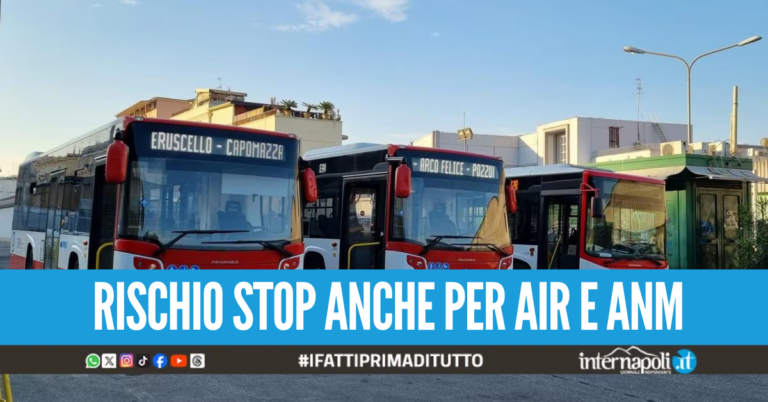 Il caro carburante ferma anche i bus, da oggi EAV sospenderà decine di linee in Campania