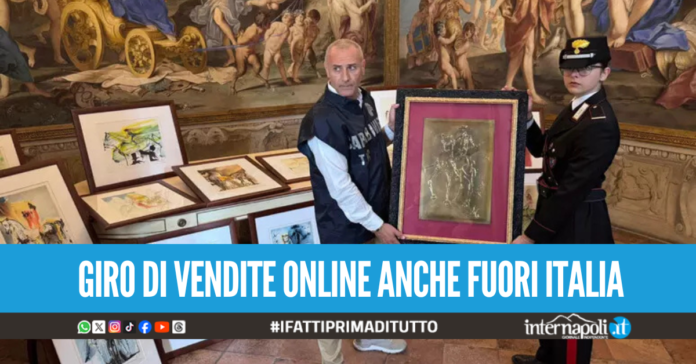 Traffico di arte falsa dell'Ottocento napoletano, 10 indagati e sequestri in tutta Italia