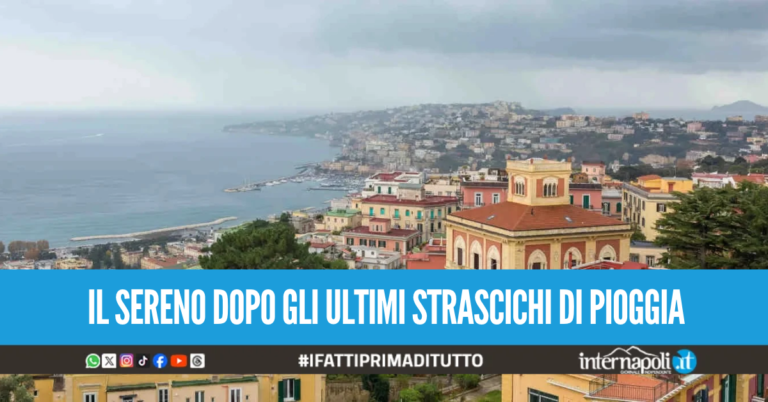 Dopo la pioggia esce sempre il sole, a Napoli weekend "double face" con clima fresco