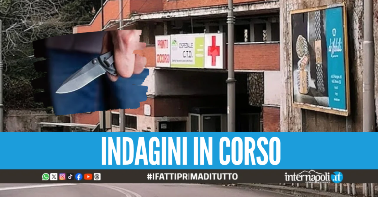 Paura a Napoli, giovane trasportato al CTO con una coltellata alla coscia