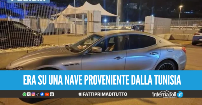 Maserati rubata in Italia rispunta al porto di Salerno con targa libica, scatta il sequestro