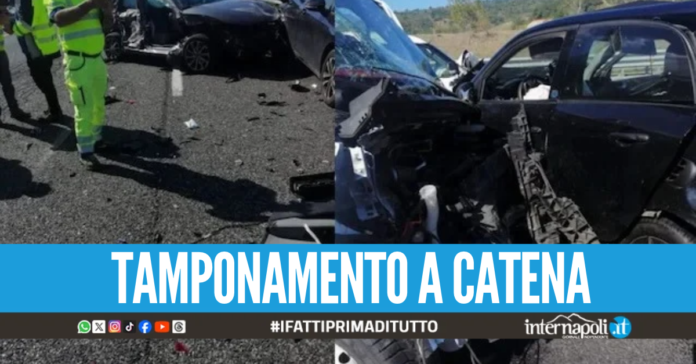 Incidente sulla Salerno-Reggio Calabria, quattro veicoli coinvolti e sette feriti