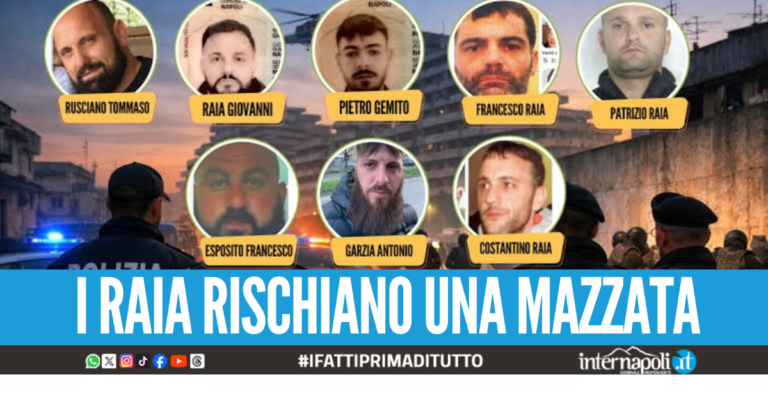 Camorra di Scampia, chiesti due secoli e mezzo per i Raia
