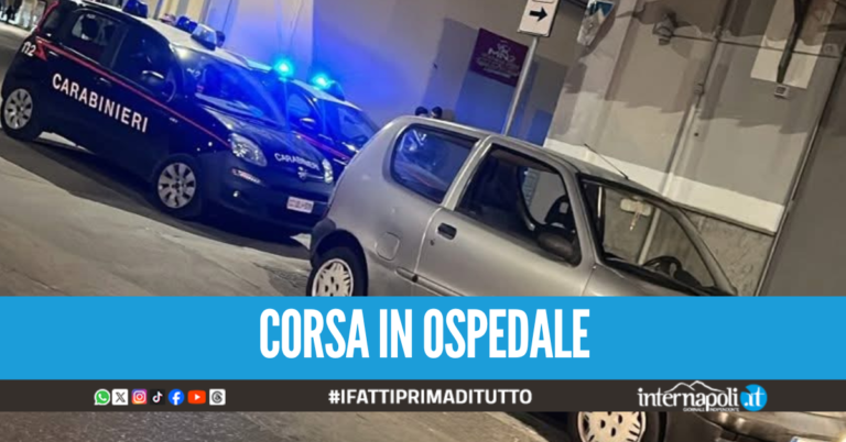 Agguato a Casavatore, uomo ferito: carabinieri sul posto
