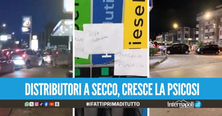 Carburante esaurito a Napoli a causa dello stop autotrasportatori: "Situazione surreale"