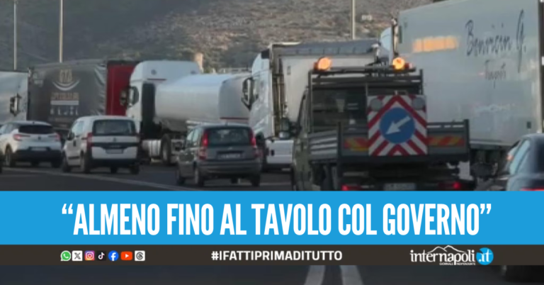 Stop autotrasportatori, in Campania blocchi proseguiranno fino al 27 ottobre