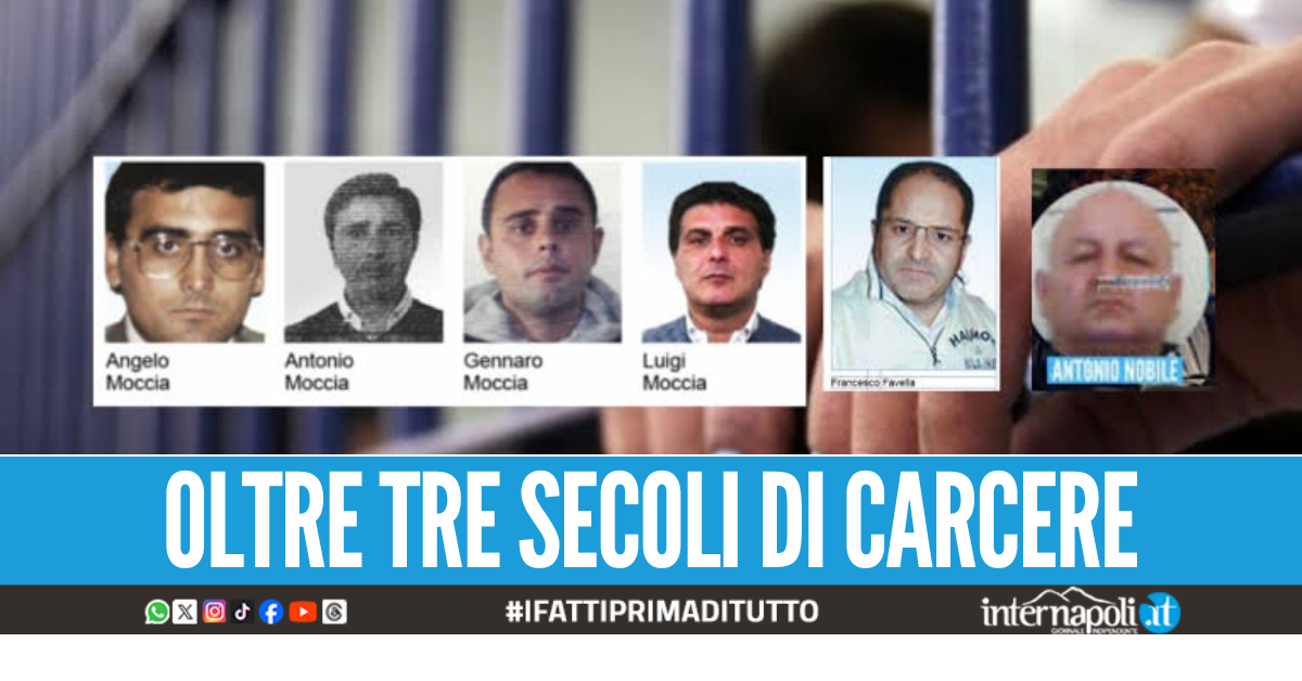 Composizione fotografica dei protagonisti del processo pubblicata dalla fonte