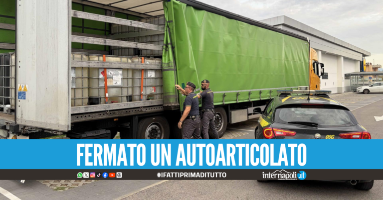 "É olio per freni", ma era benzina di contrabbando: sequestrati 30mila litri a Marigliano