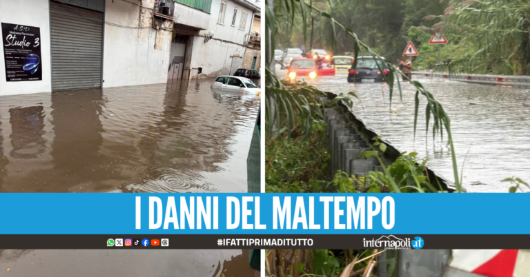 Allerta arancione, Napoli e provincia fanno la conta dei danni: allagamenti e strade chiuse