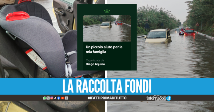 Genitori rimasti senza auto dopo il maltempo a Varcaturo: 