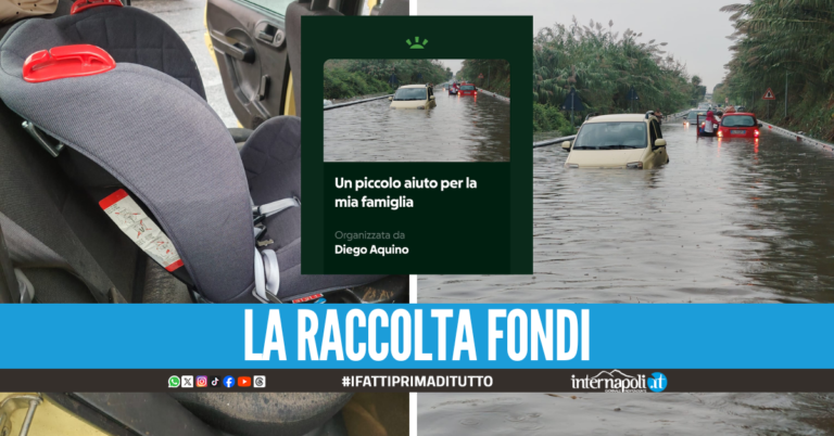 Genitori rimasti senza auto dopo il maltempo a Varcaturo: "Aiutateci a ricomprarla"