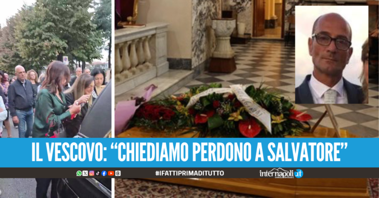 Dolore ai funerali di Salvatore Calignano, la moglie colta da malore in chiesa