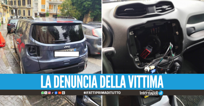 Ladri in azione al Vomero, depredata una Jeep: 