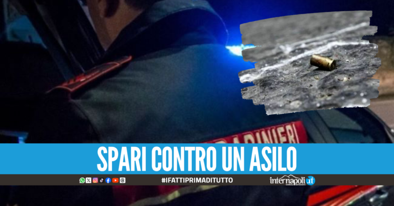 Choc ad Acerra, esplosi colpi d'arma da fuoco contro un asilo