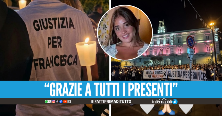 Fiaccolata per Francesca Tucci, il dolore della famiglia: "Vogliamo verità e giustizia"