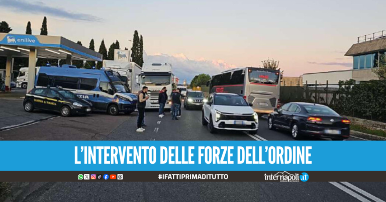 Blocco tir, la polizia identifica manifestanti nel Casertano: Verso rimozione alcuni presidi