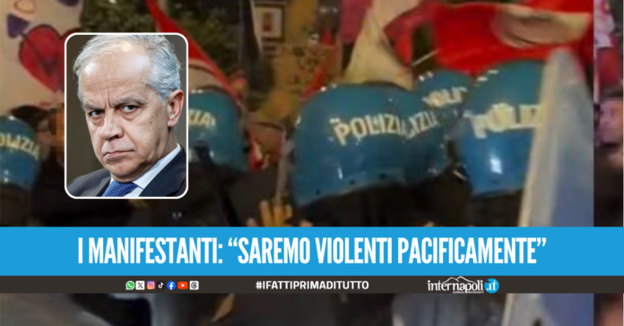 Corteo carovita a Napoli, il ministro Piantedosi: 