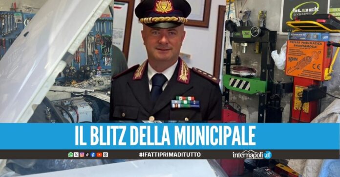 Officina abusiva nascosta nel palazzo ad Afragola, scatta la chiusura