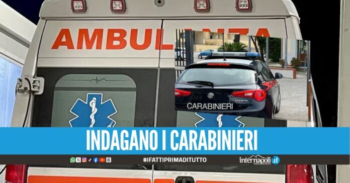 Incidente a Caivano, giovane operaio colpito dal piatto doccia