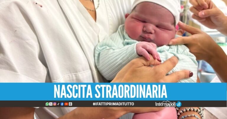 Parto da record in ospedale, il piccolo Everest pesa oltre 5 kg