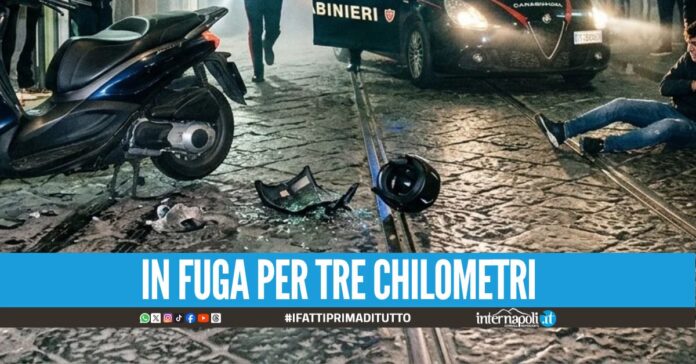 Vuole sfuggire ai carabinieri a bordo del Beverly, si schianta a Secondigliano