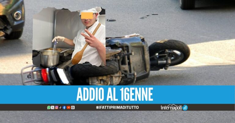 Dramma a Castellammare, Emanuele muore nello schianto tra due scooter